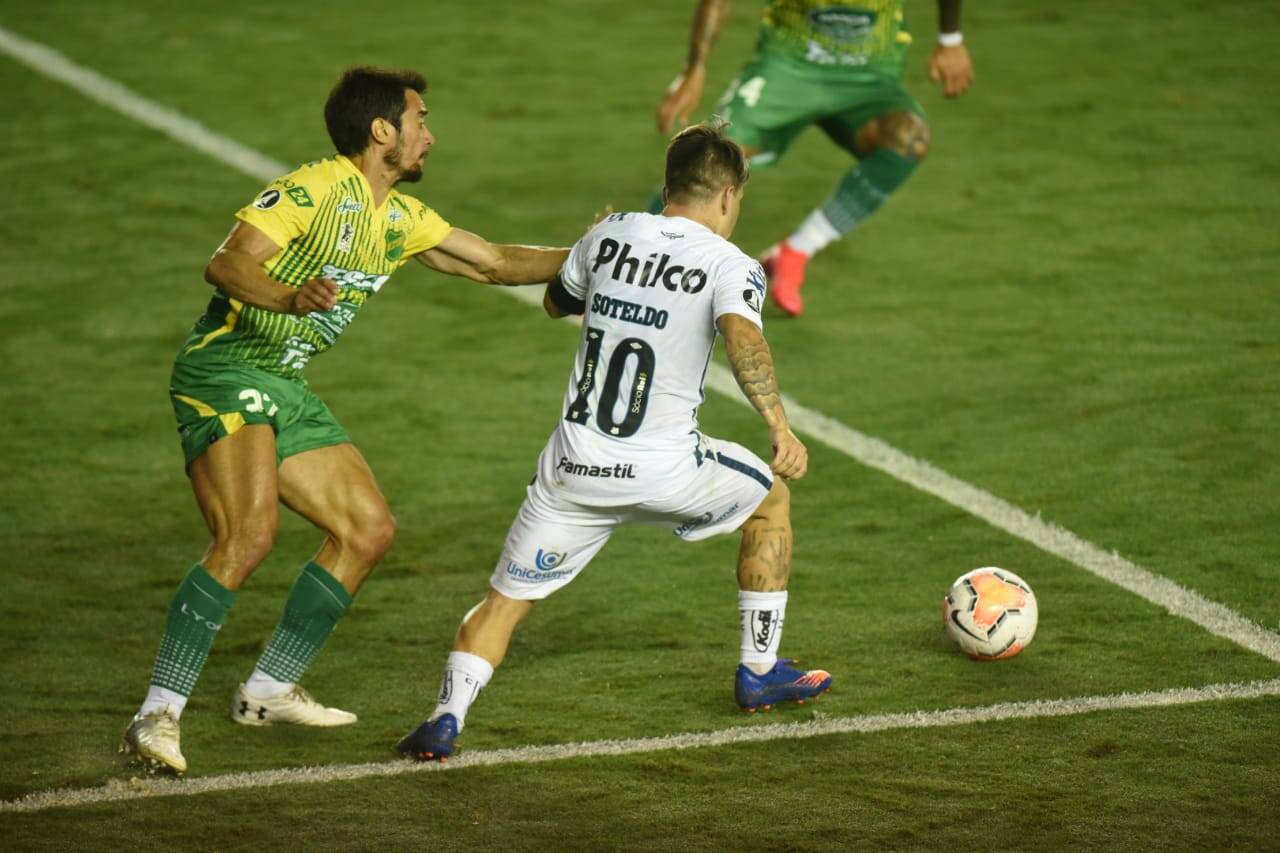 Santos x Defensa y Justicia. Foto: Reprodução/Twitter Santos