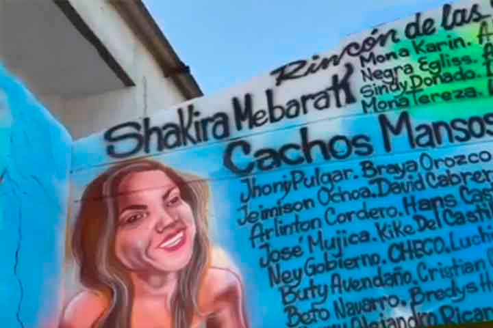 Ele foi atualizado antes do Carnaval de 2023 com a pintura de Shakira acompanhada de uma frase da letra da música. 
 Reprodução: Flipar