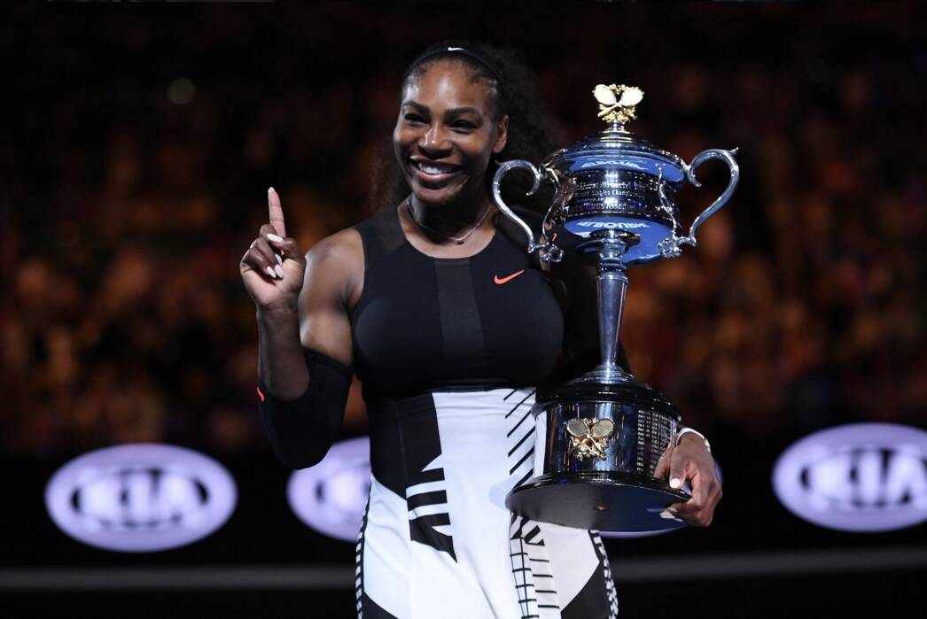 Serena Williams é campeã pela sétima vez do Aberto da Austrália. Foto: Reprodução/Twitter