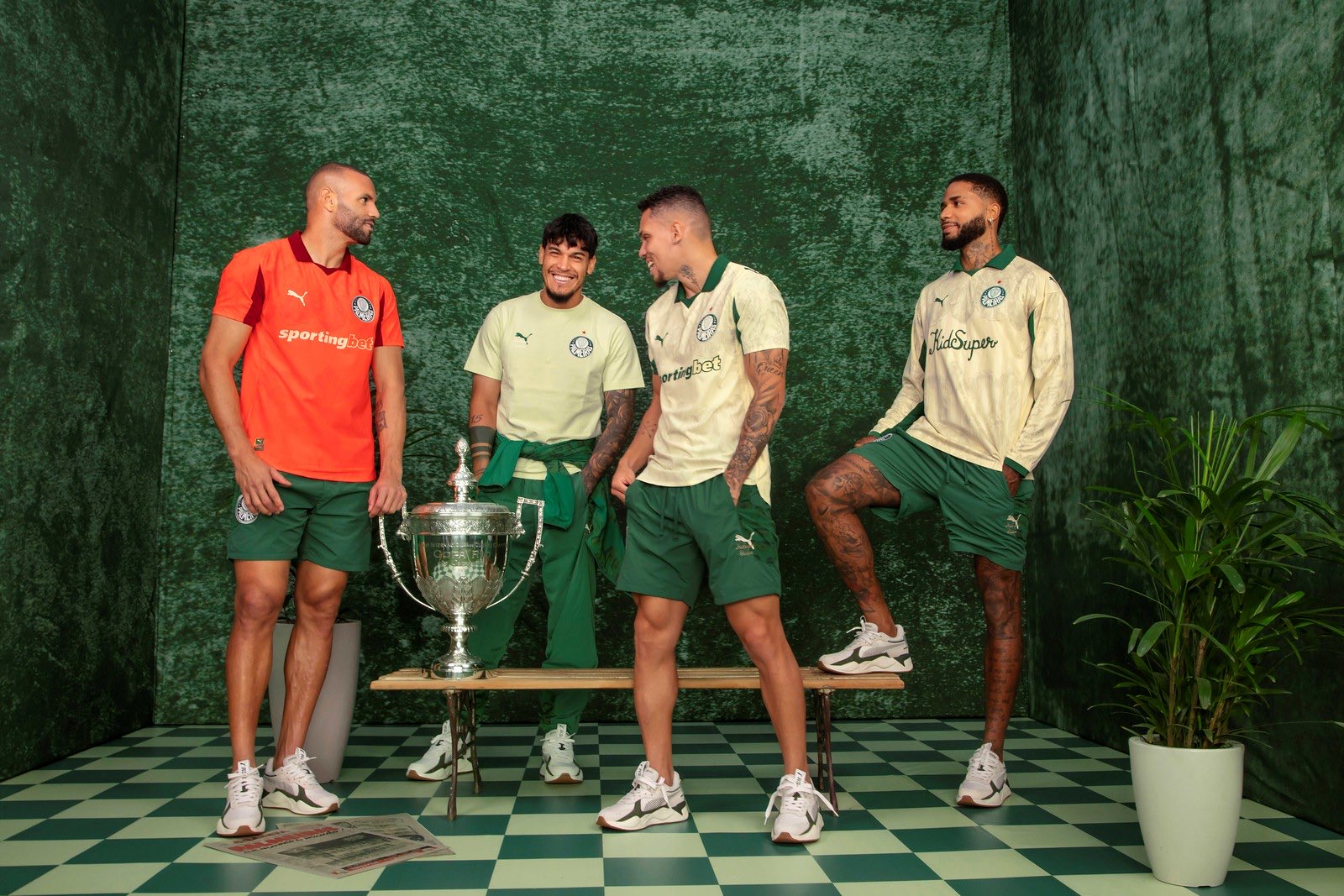 Detalhes do novo uniforme do Palmeiras. Foto: Divulgação