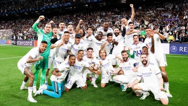 Real Madrid, da Espanha: campeão da Champions League 2021/22 - Foto: Divulgação/Real Madrid Reprodução: Jogada10