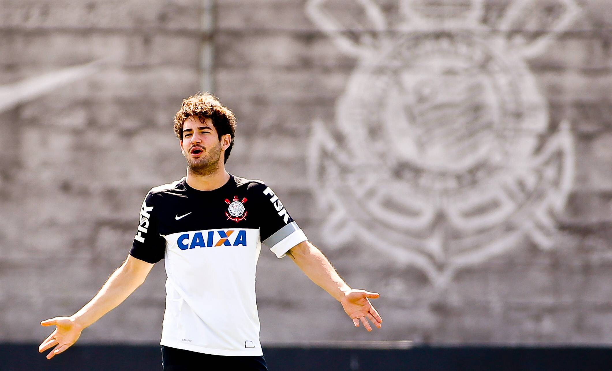 Alexandre Pato em treino no Corinthians