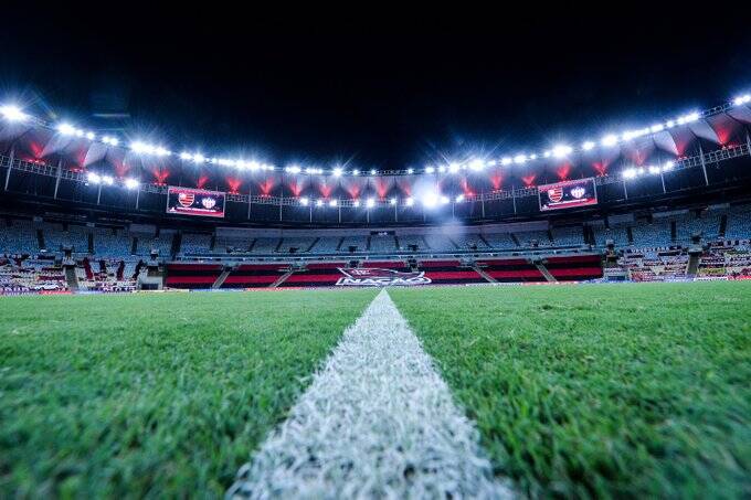 Flamengo x Junior. Foto: Reprodução/Twitter Conmebol