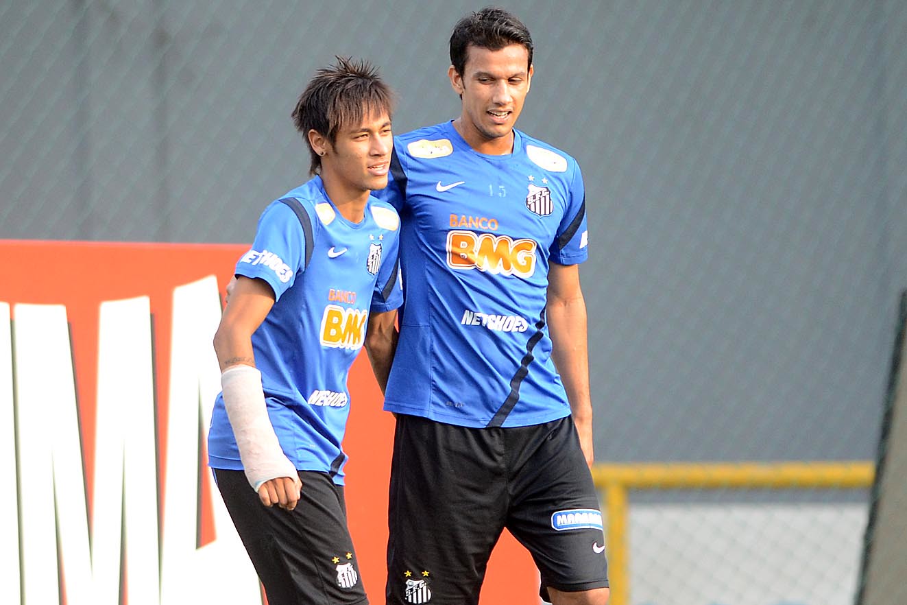 Neymar e Henrique. Foto: van Storti/ Santos FC