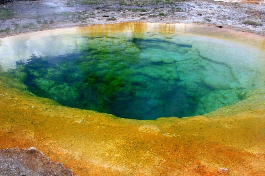O Parque Nacional Yellowstone tem um lago de águas quentes. Foto: Frank Kovalchek/Alaskan Dude/Flickr