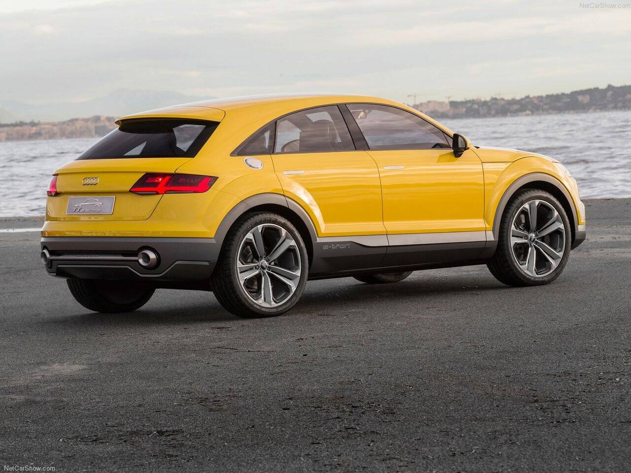 Audi TT Offroad, protótipo mostrado no Salão de Pequim, em 2014, servirá de base para o novo modelo Q4. Foto: Divulgação