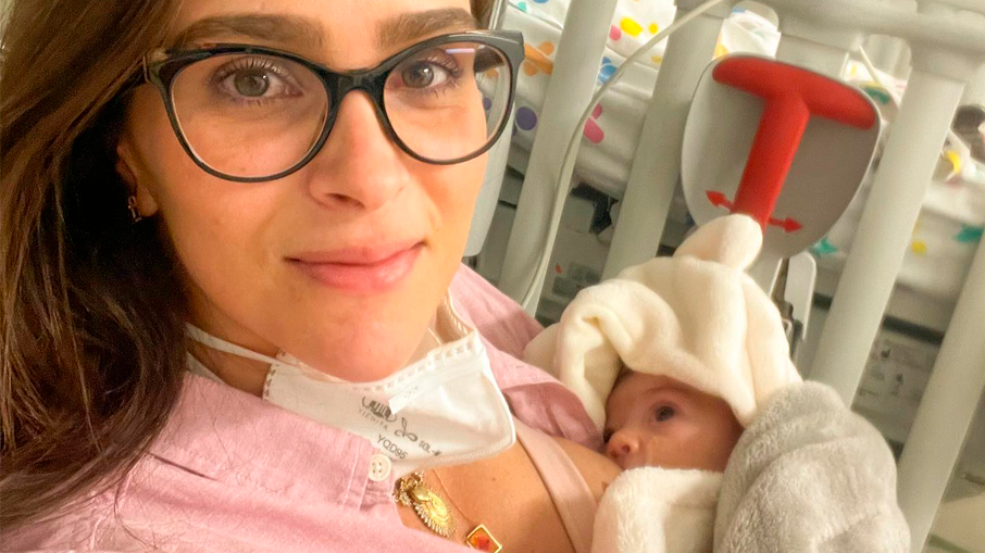 Letícia Cazarré fala sobre a volta da filha, Maria Guilhermina, à UTI Reprodução/Instagram 13.08.2022