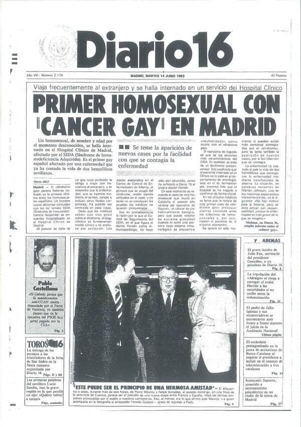 No mundo todo, termos como "peste gay" ou "câncer gay" eram frequentemente utilizados para falar sobre o HIV. Foto: Reprodução