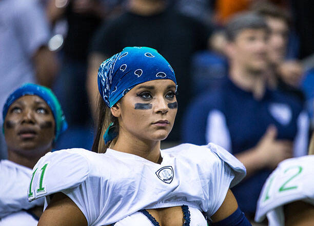 Legends Football League, o futebol americano onde as mulheres usam lingerie. Foto: Divulgação