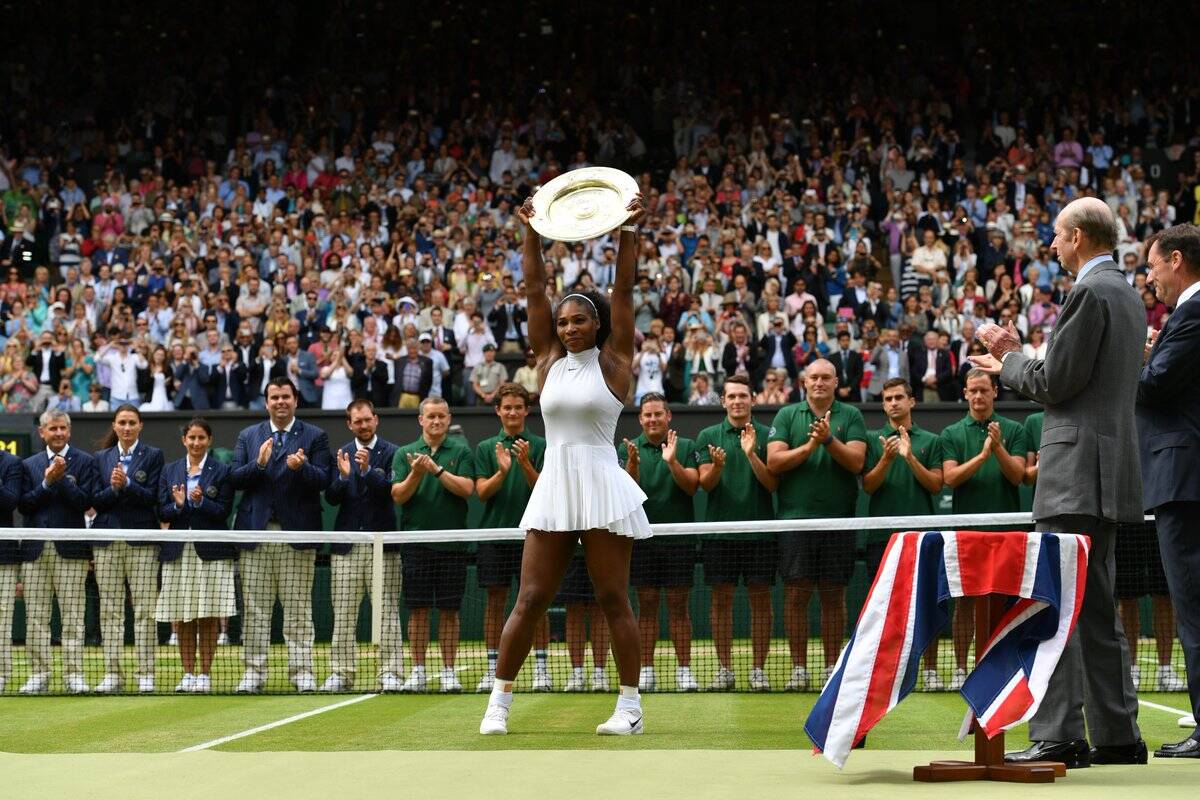 Serena Williams é heptacampeã em Wimbledon. Foto: Divulgação