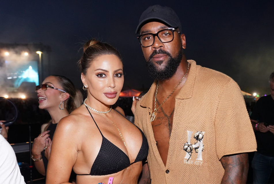 Marcus Jordan ao lado de Larsa Pippen, sua ex-namorada Reprodução