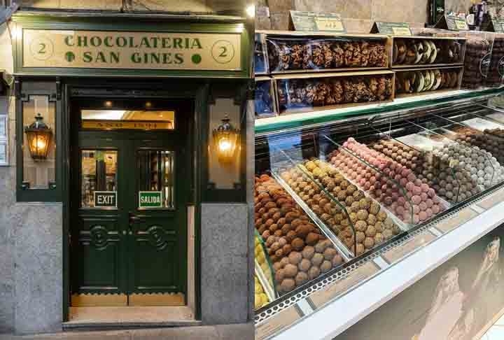 10º lugar: Chocolatería San Ginés, em Madri, na Espanha - Chocolate com churros.  Reprodução: Flipar