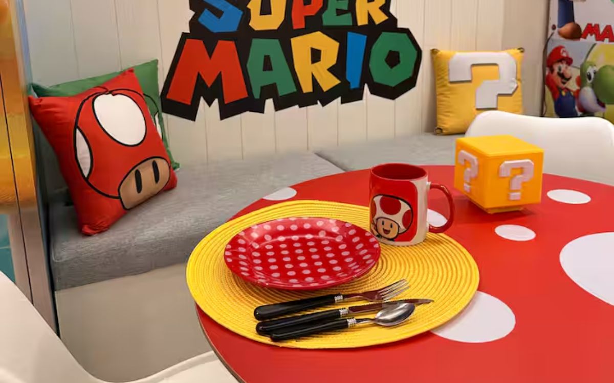 “Apartamento do Super Mario” atrai turistas em Blumenau com temática geek. Foto: Airbnb