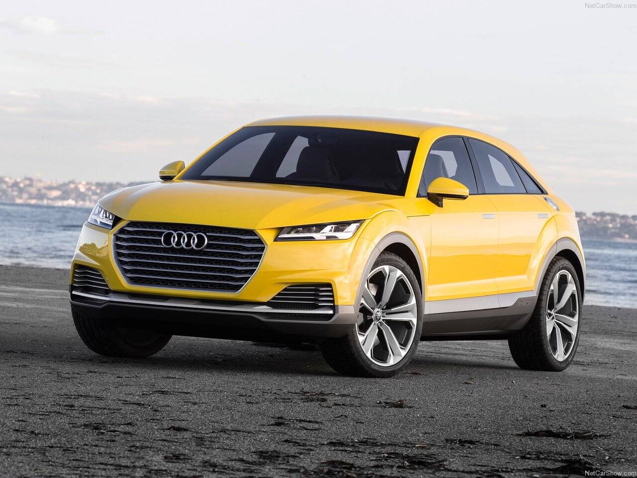 Audi TT Offroad, protótipo mostrado no Salão de Pequim, em 2014, servirá de base para o novo modelo Q4. Foto: Divulgação