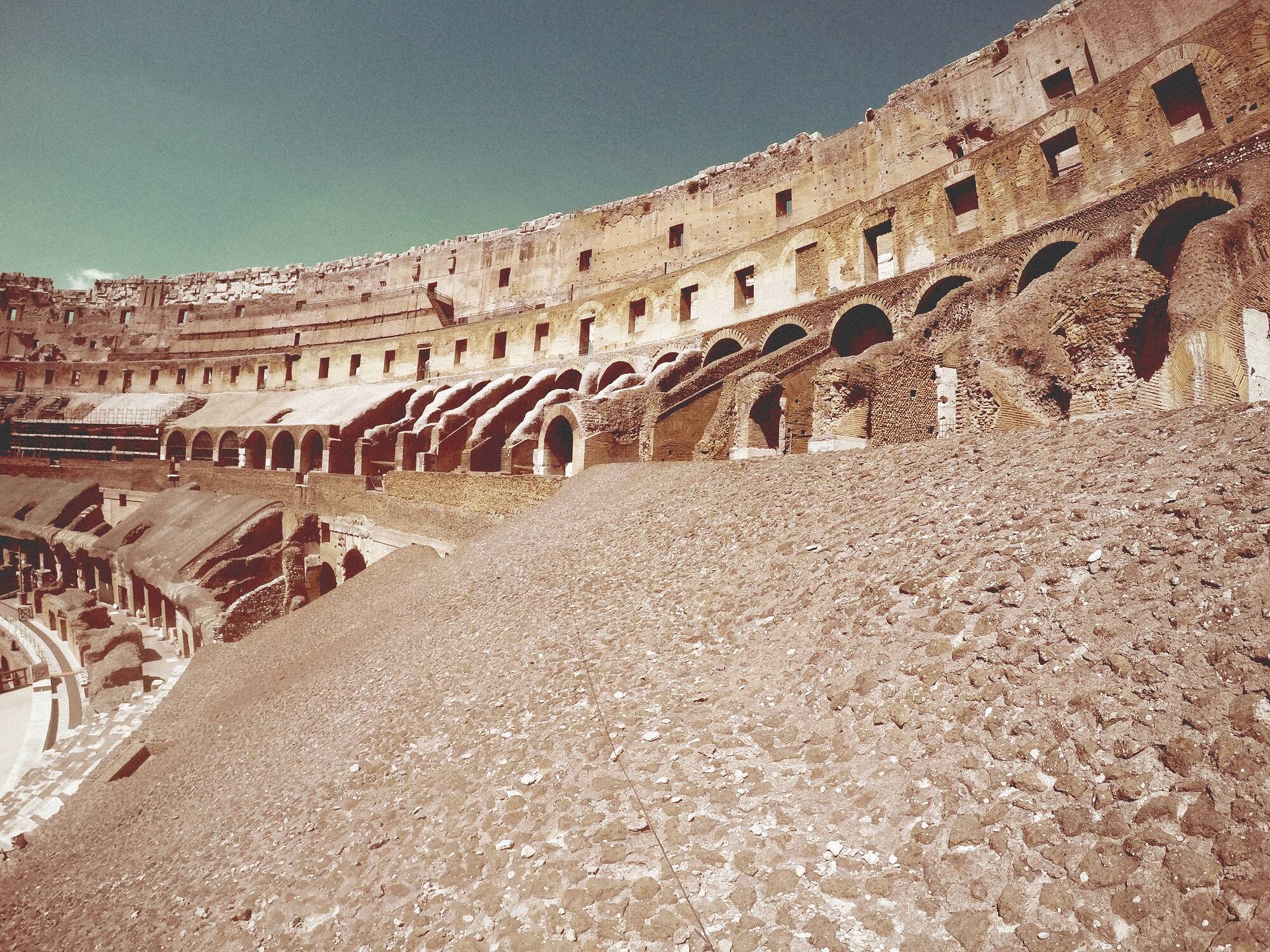 Local onde ficavam as arquibancadas do Coliseu. Foto: Derich/Freepik