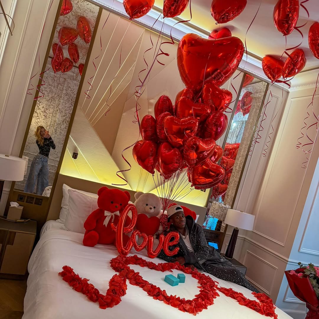 Vini Jr. organiza surpresa romântica para Virginia. Foto: Reprodução/ Instagram @vinijr