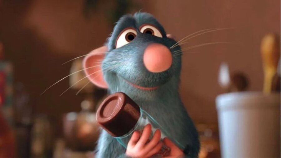 Ratatouille (2007) - A animação tem como protagonista Remy, um rato de esgoto em Paris que sonha se tornar um chef de cozinha.
 Reprodução: Flipar