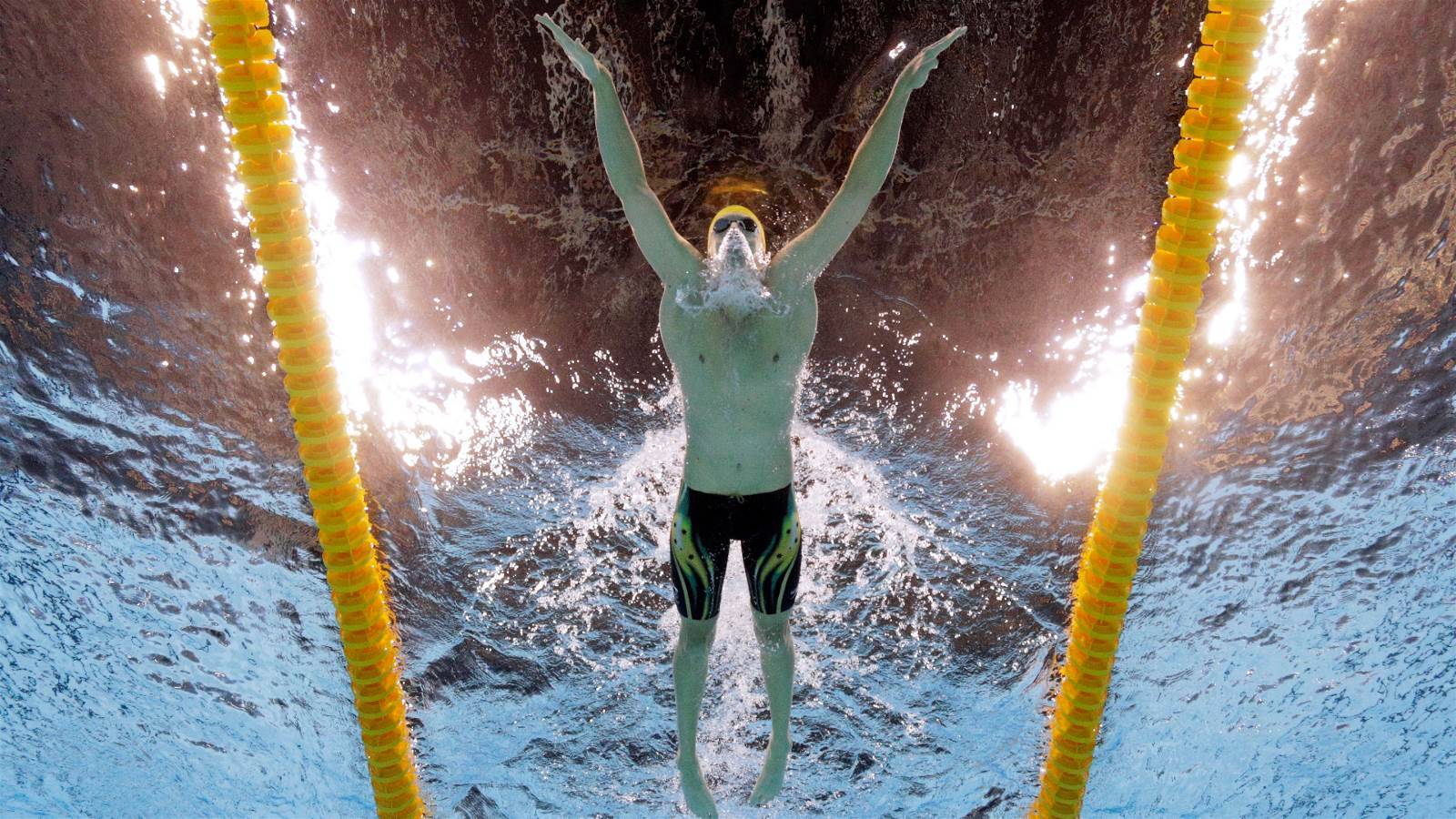 O australiano Travis Mahoney no estilo peito. Foto: Reprodução/Rio2016