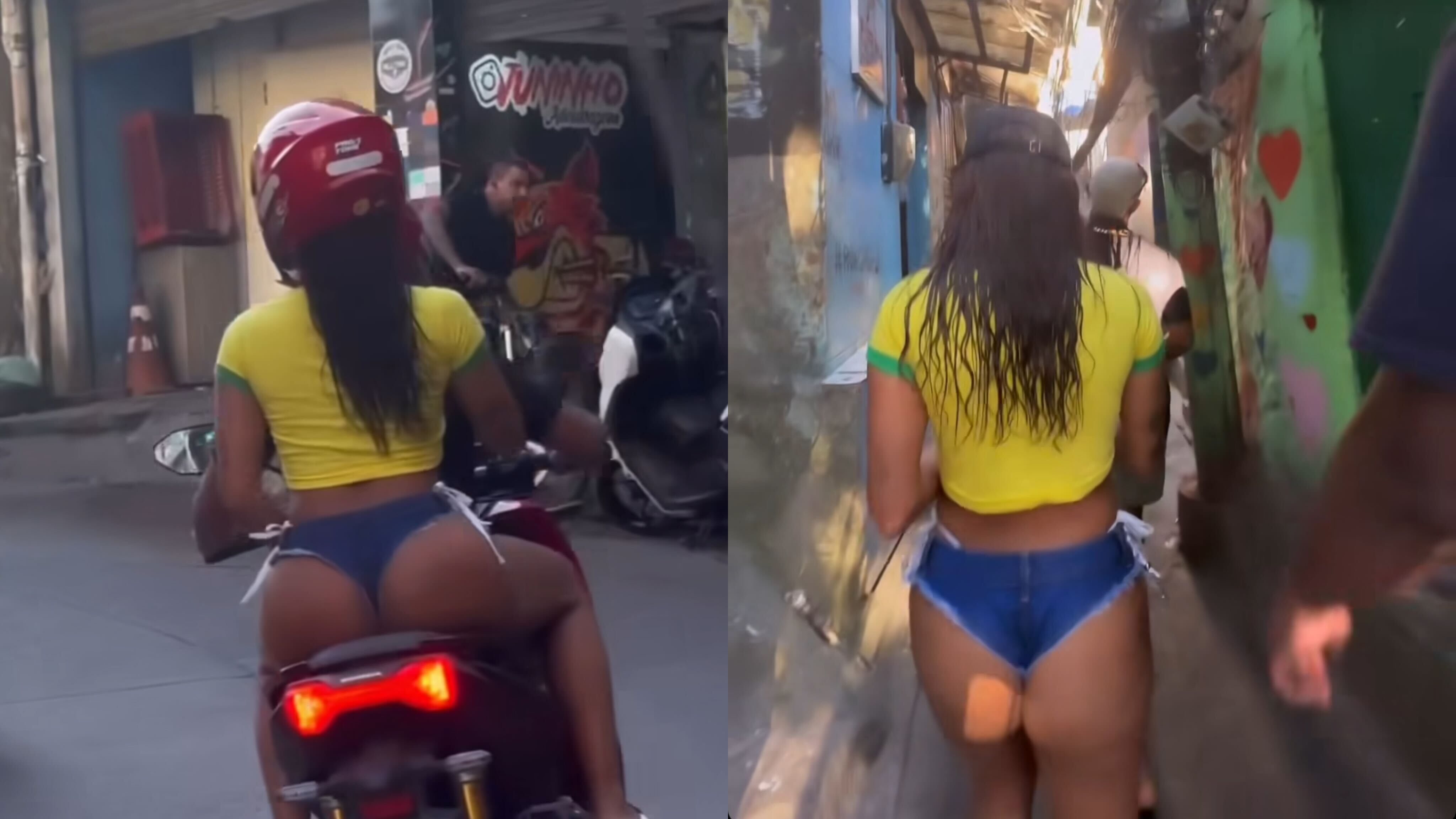 Anitta durante passeio por favela do Rio Reprodução Instagram - 9.5.2024