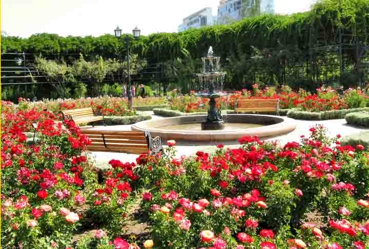 Uma das principais e mais belas áreas verdes da capital chilena, o Parque Araucano é bem cuidado, com belo jardim com rosas, espaço para piquenique, brinquedos para crianças, áreas para esporte, lanchonetes e restaurantes. Reprodução: Flipar