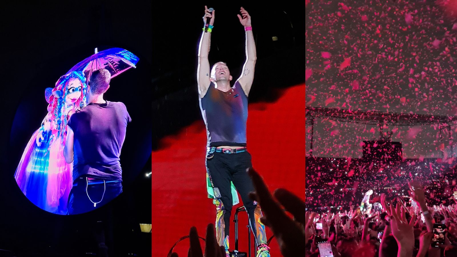 Elementos visuais marcam show de Coldplay em São Paulo. Foto: Isabela Frasinelli/iG - 10.03.2023