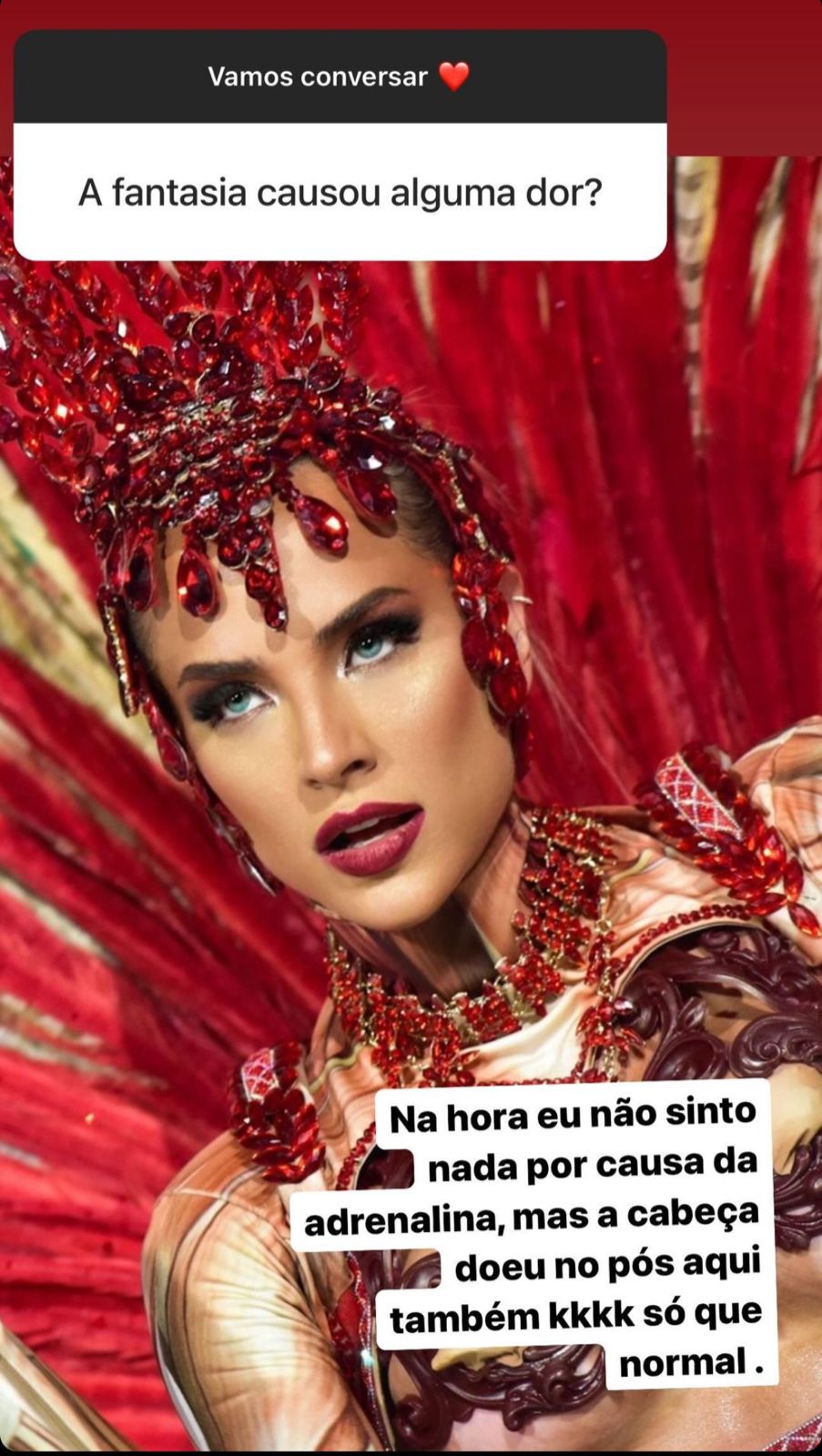 Gabi Martins comenta falha no Carnaval ao ficar com seios à mostra Reprodução/Instagram - 15.02.2024