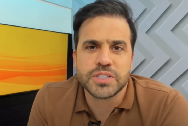 Dois dias antes do primeiro turno das eleições municipais, as redes sociais dele trouxeram um laudo médico contra o adversário Guilherme Boulos, do PSOL. No entanto, a perícia da Polícia Federal concluiu que o documento era falso. Reprodução: Flipar