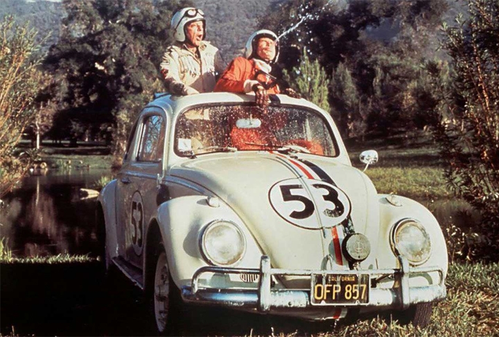 O Fusca foi um carro de tanto sucesso que até vários filmes foram feitos com ele. O mais famoso deles, “Se Meu Fusca Falasse”, foi produzido pela Disney e lançado em 1969. Reprodução: Flipar