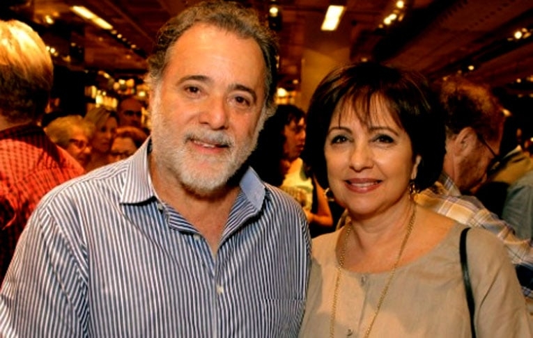 Tony Ramos e Lidiane Barbosa - Casados desde 1969, quanto o ator ainda tinha 21 anos. Tiveram dois filhos.. Foto: Reprodução: Flipar