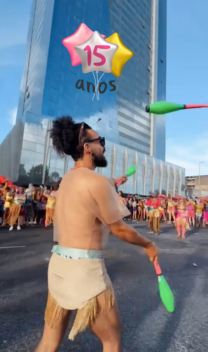 Bloco Então, Brilha!. Foto: Reprodução: Instagram/@entaobrilha
