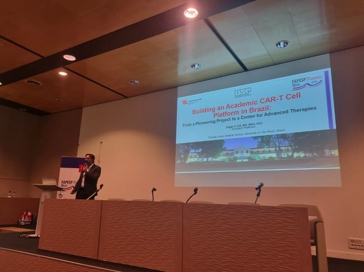 O estudo foi apresentado durante o evento FAPESP Week França, em junho de 2024. Reprodução: Flipar