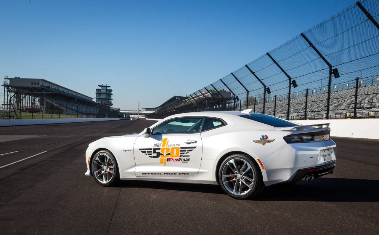 Chevrolet Camaro SS estará na edição número 100 das 500 Milhas de Indianápolis. Foto: Divulgação