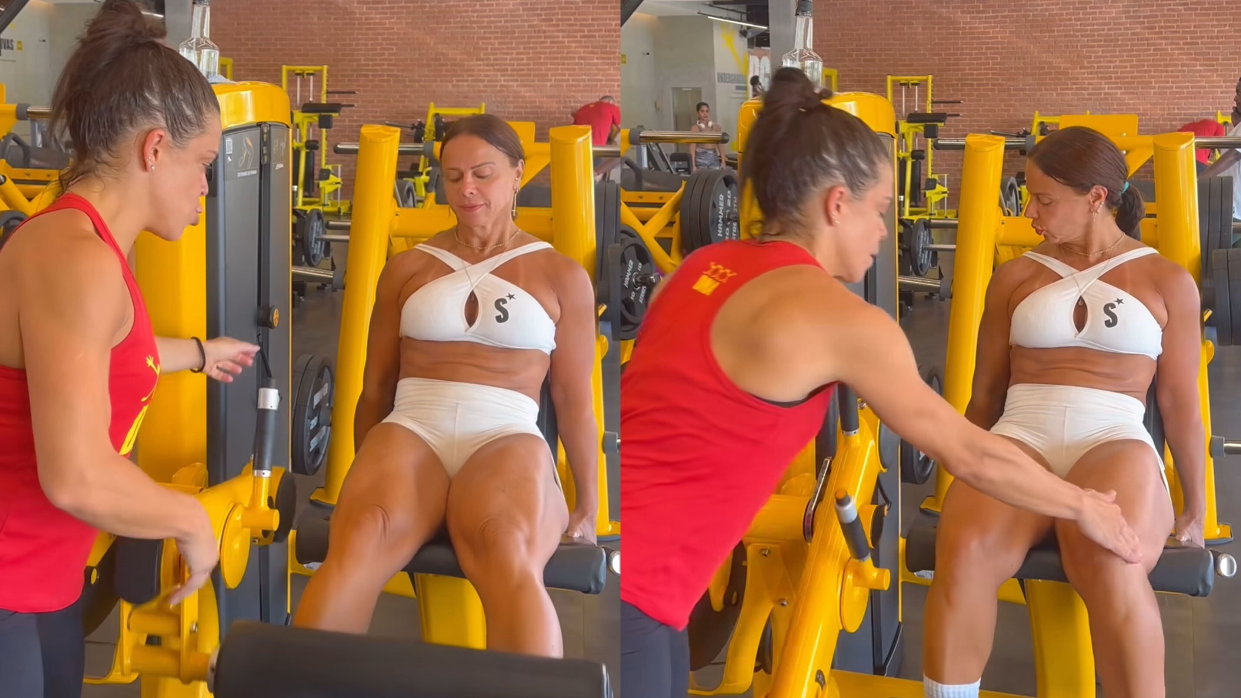 Viviane Araujo treina com apoio de personal trainer Reprodução Instagram - 30.1.2024