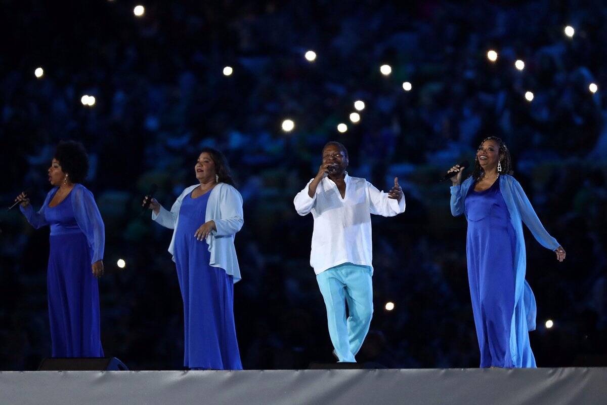 Martinho da Vila cantou na cerimônia de encerramento do Rio 2016. Foto: Reprodução/Twitter