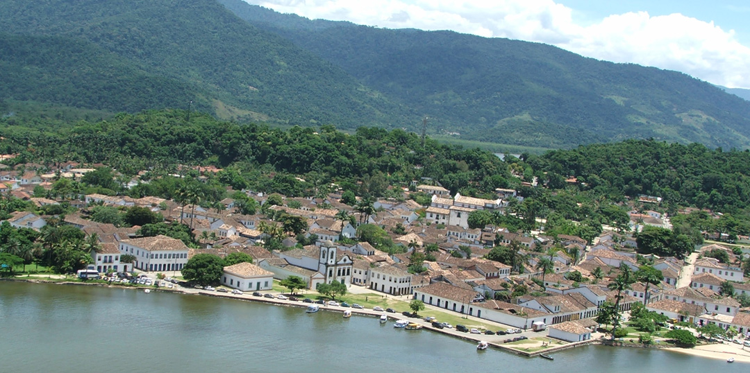 Imagem aérea de Paraty (RJ). Foto: Divulgação - Prefeitura de Paraty (RJ)