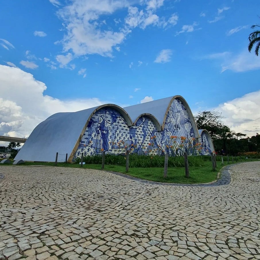 A Igrejinha da Pampulha, em Belo Horizonte (MG). Foto: Reprodução/Instagram 17.03.2023