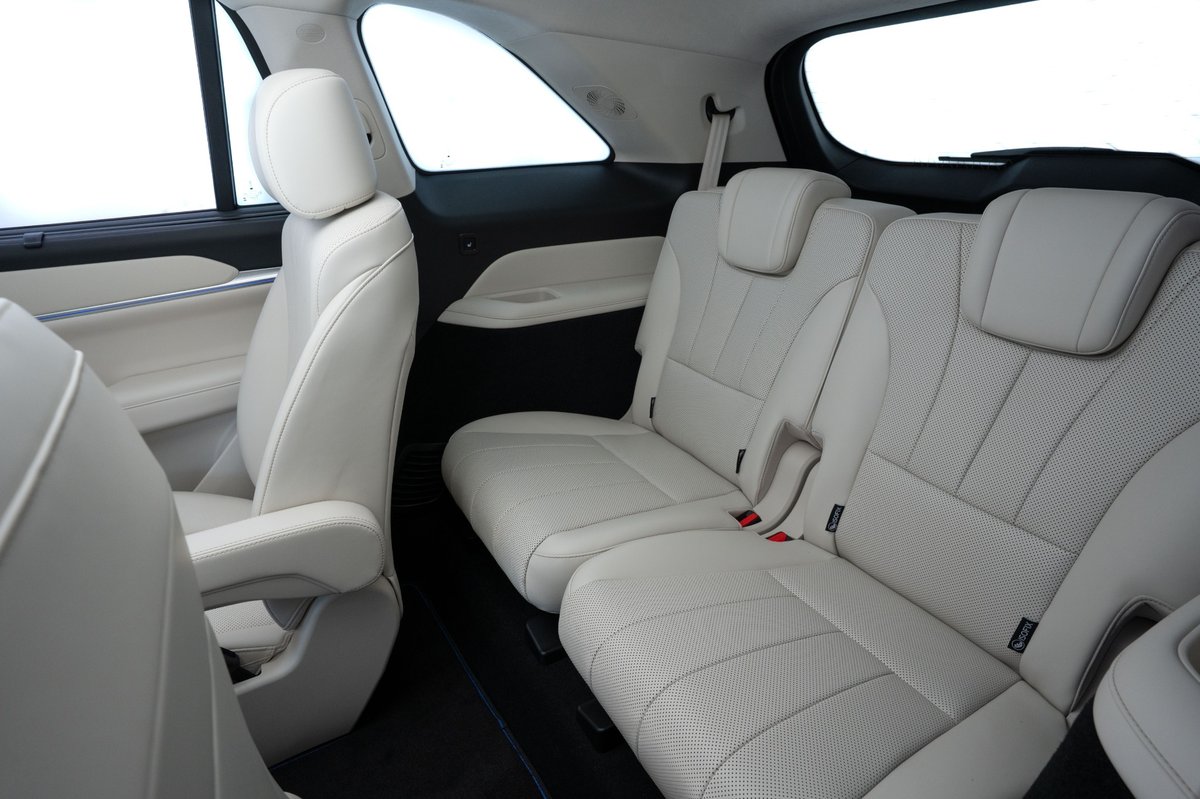 Terceira fileira de bancos do GWM Wey 07. Foto: Divulgação/GWM