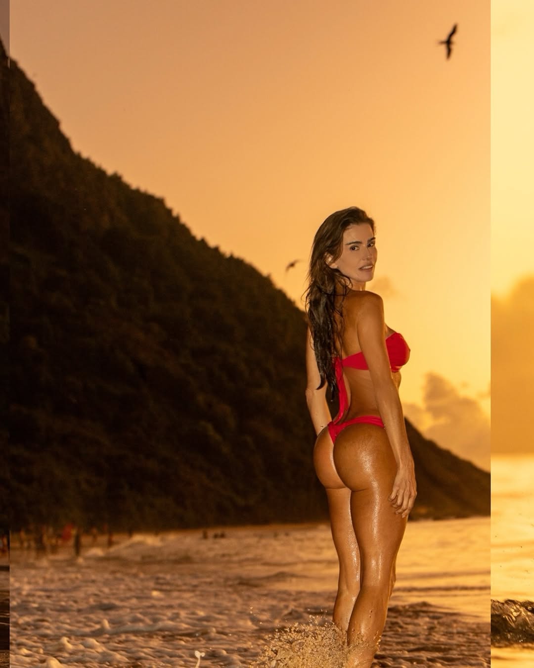 Deborah Secco viajou com a filha, Maria Flor. Foto: Reprodução Instagram @neuronha - Fotógrafo Iaponã