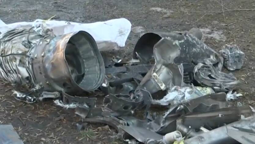 Destroços de projéteis russos em território ucraniano. Foto: Reprodução / Jovem Pan