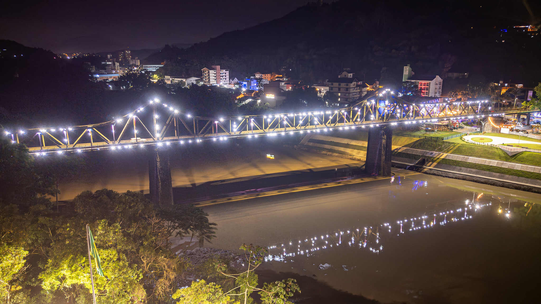 Luzes na Cidade, Blumenau SC. Foto: Divulgação / Prefeitura de Blumenau (SC)
