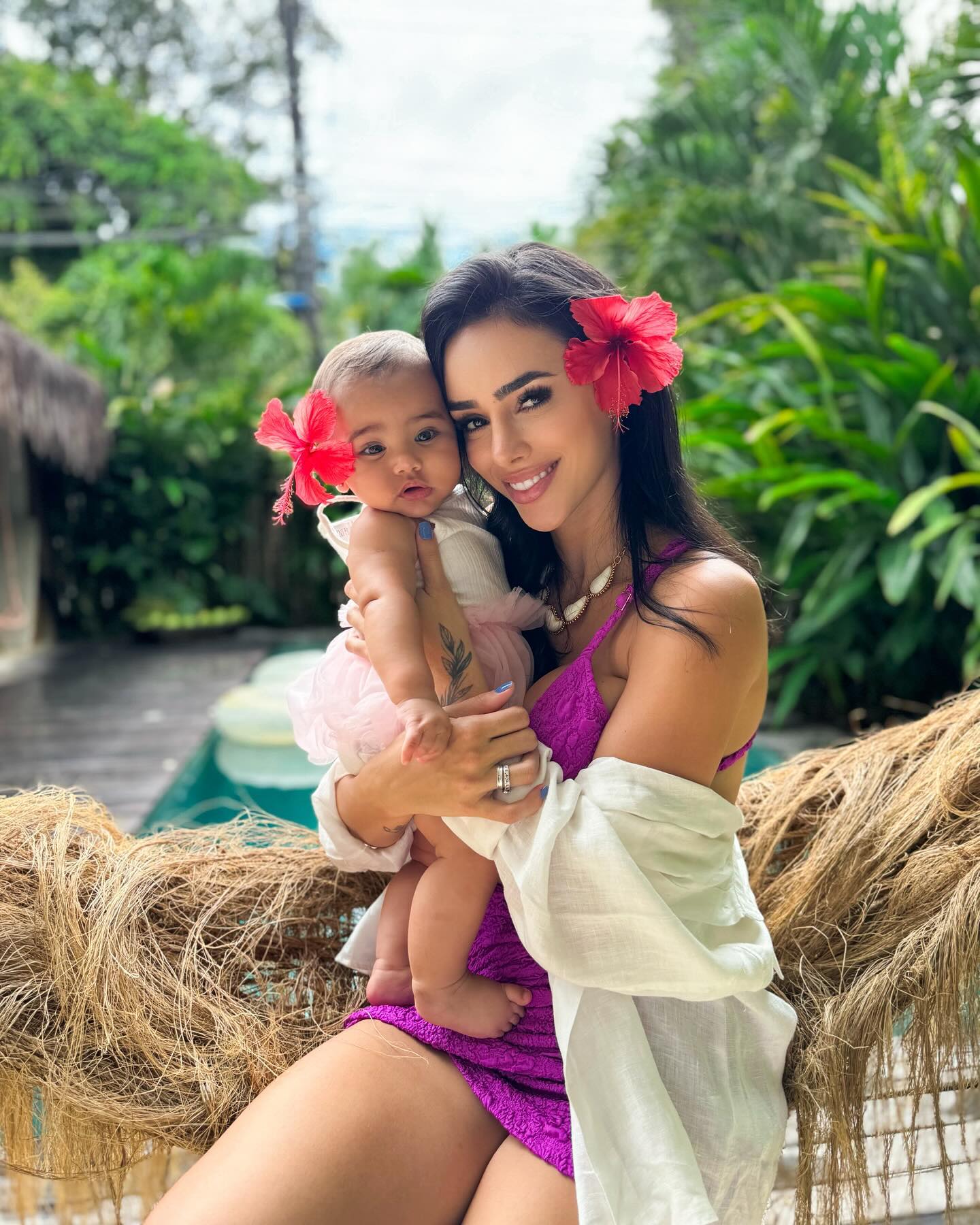 Filha de Neymar e Bruna Biancardi posa com biquíni de crochê e encanta Reprodução/Instagram