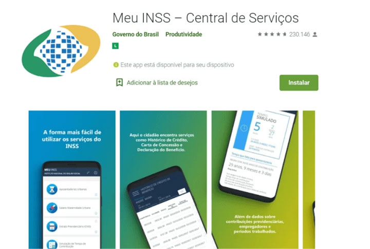 Na página “Meu INSS”, do site do Governo Federal (gov.br) é possível o contribuinte saber se cumpre os requisitos, quanto falta para isso e simular a aposentadoria.  Reprodução: Flipar