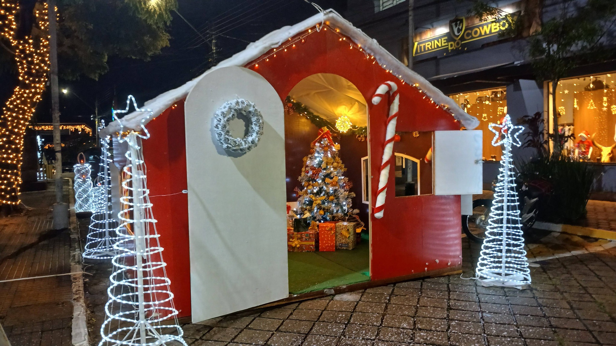 Casinha do Papai Noel de Piraju (SP). Foto: Divulgação / Prefeitura de Piraju