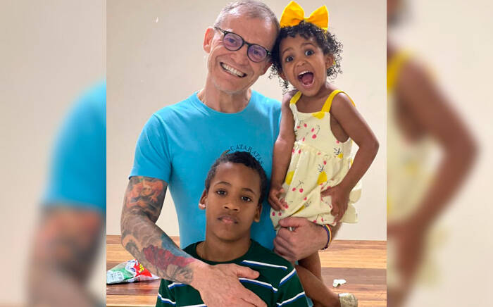 Fabiano Contarato com os filhos Gabriel e Mariana. Foto: Reprodução/Instagram