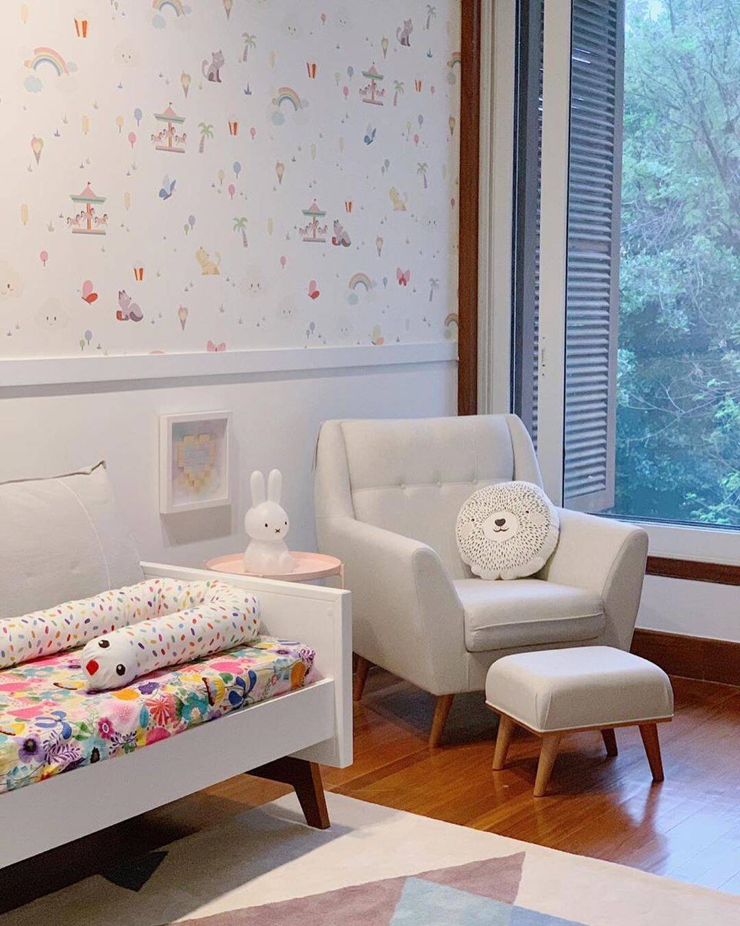 Detalhes do quarto da filha de Tatá Werneck. Foto: Reprodução/Instagram/@tatawerneck