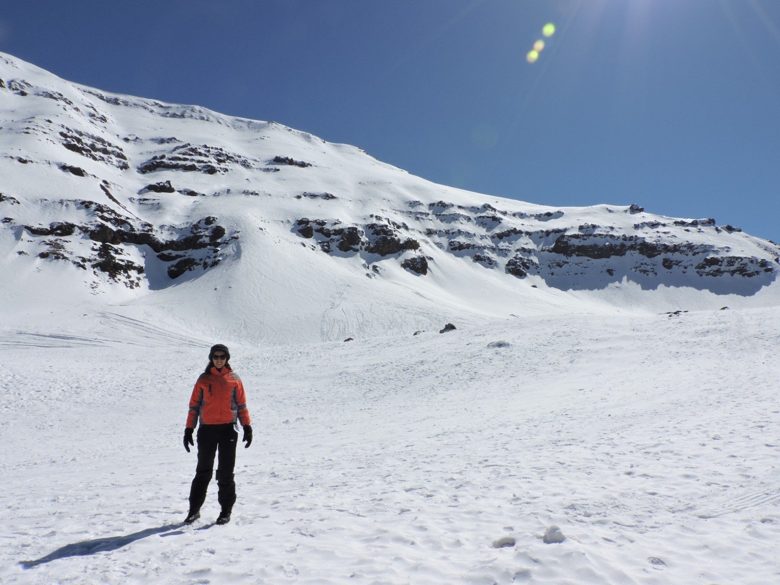 Mariana em Vale Nevado, Chile Reprodução/Arquivo pessoal