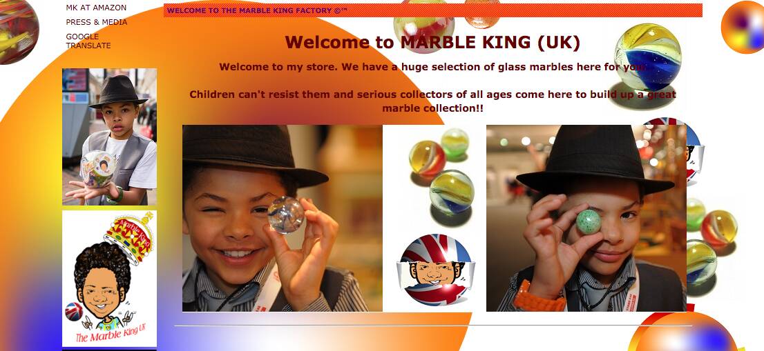 15- Marble King: Mais uma história de sucesso de criança no e-commerce: o britânico Harli Jordean começou a vender bolinhas de gude pela internet aos 8 anos. Com a ajuda da mãe e de seus dois irmãos mais velhos, o garoto fatura milhares de libras por ano. Foto: Reprodução