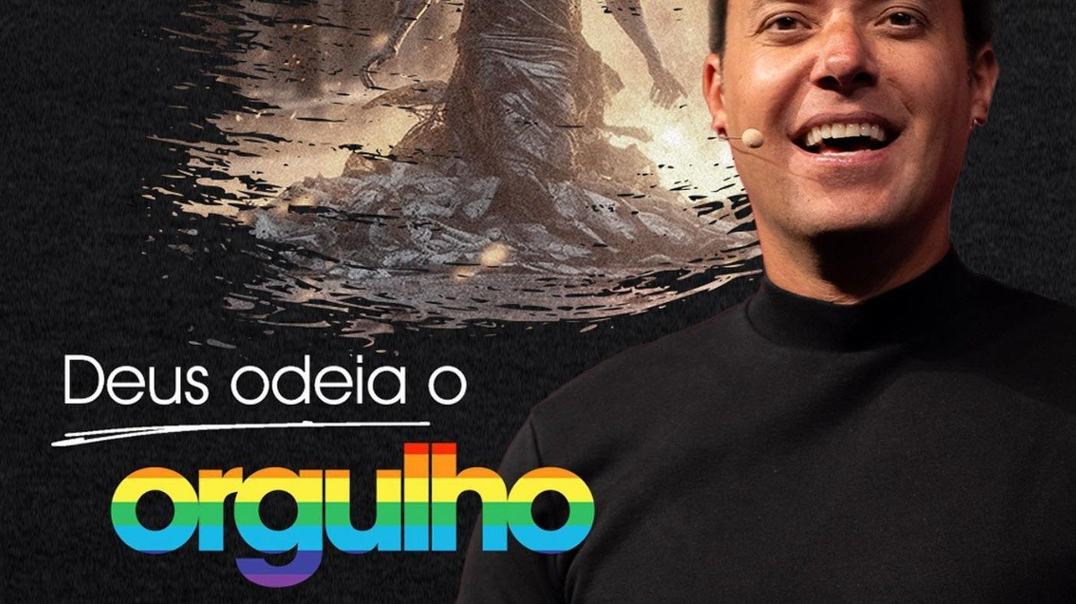 André Valadão fez uma pregação em junho de 2023 na Igreja Lagoinha em Orlando, em que condenou a palavra “orgulho”. Na pregação que durou cerca de 50 minutos, o pastor afirmou: “Deus odeia o orgulho. Deus não tolera. Uma das palavras mais difíceis para Deus é orgulho. Deus odeia, ele repugna, qualquer atitude de orgulho. Só o uso da palavra orgulho Deus já abomina”, além de dizer que o mês de junho é o “mês que Deus mais repugna na humanidade”, fazendo referência ao mês do Orgulho LGBTQIAPN+. (Reprodução)