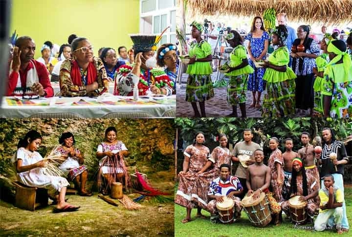 Belize: Povos indígenas incluem maias e Garífuna, que mesclam influências indígenas e africanas. Eles vivem principalmente nas regiões sul e em pequenas comunidades rurais. São ativos na promoção de seus direitos culturais e preservação de terras ancestrais.
 Reprodução: Flipar