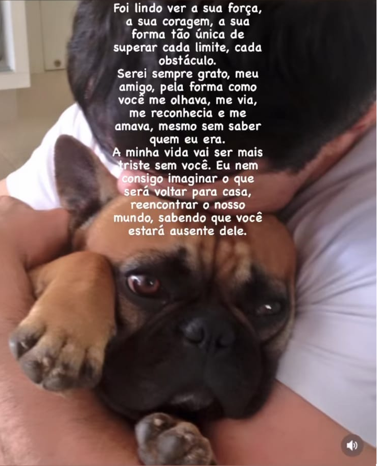 Padre Fabio de Melo escreve mensagem de despedida para cachorro. Foto: Reprodução/Instagram